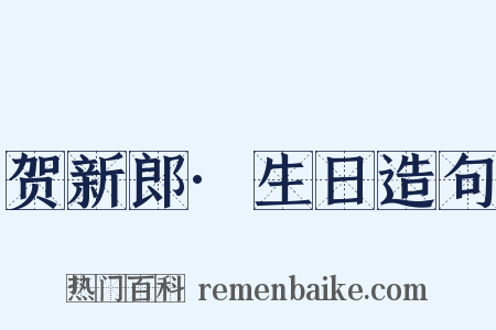 贺新郎·生日造句是什么意思的图片
